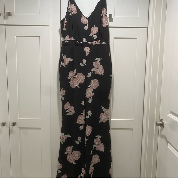Cupcakes and Cashmere Felissa Strappy Floral Jumpsuit Size Large - Picture 5 of 11